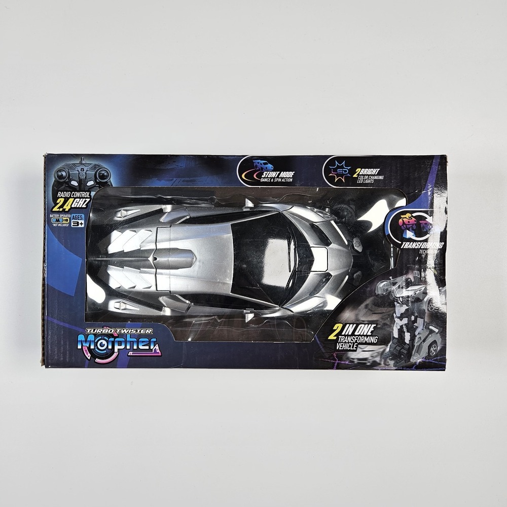 NEW Remote Control Transformer Car Silver Mindscope products Turbo Robot